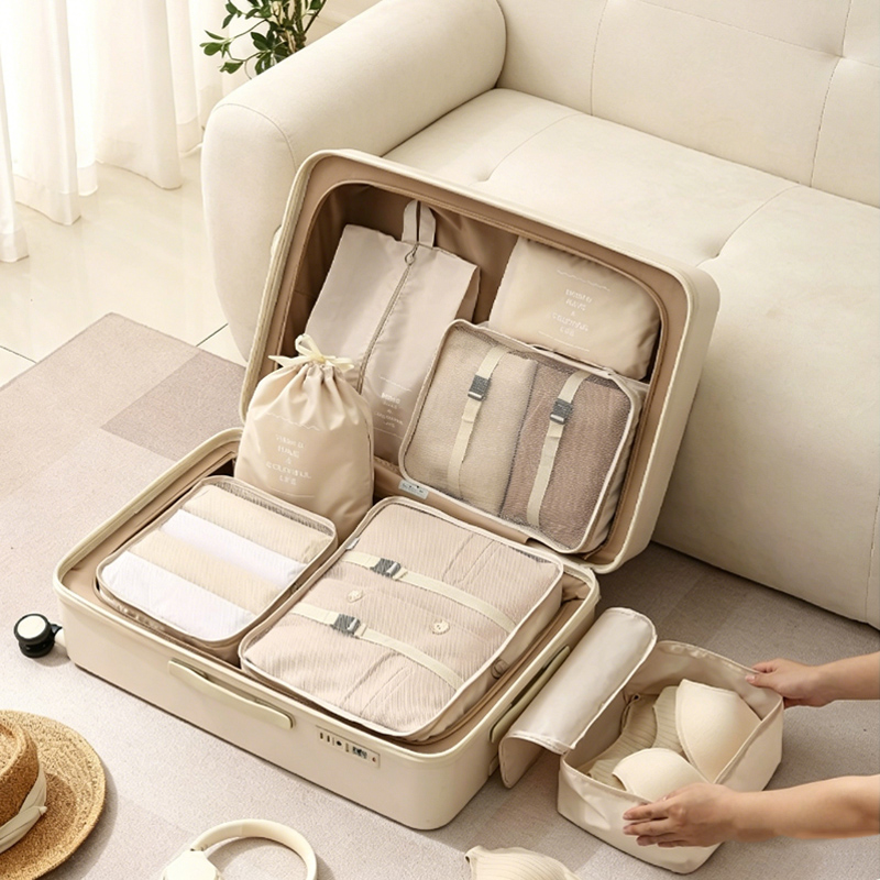 Travel Accessories Kit Bag - Ensemble de 7 cubes de rangement