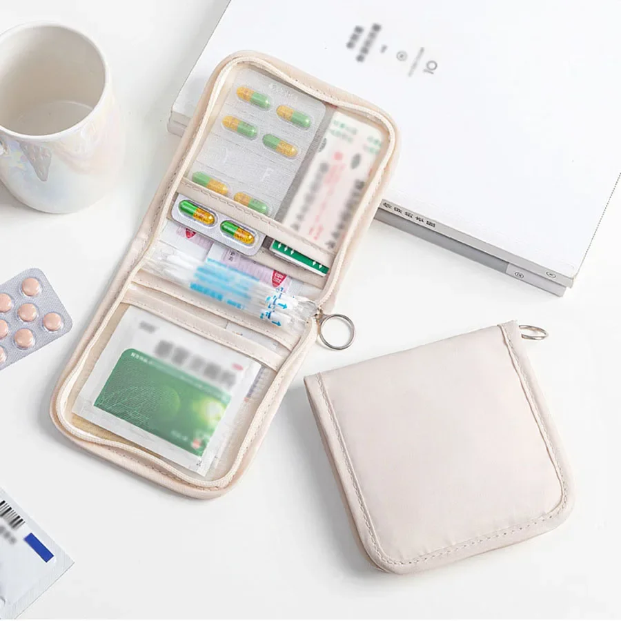 Travel Ziplock Bags - Mini pochette médicale Portable pliable, grande