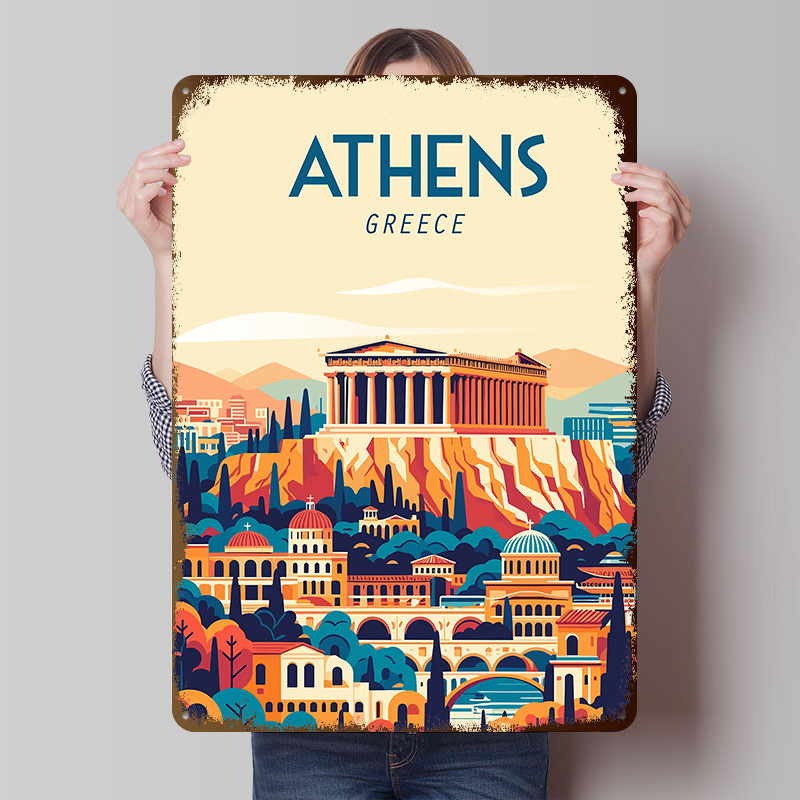 Travel Accessories Greece - Affiche de voyage en Grèce, plaques