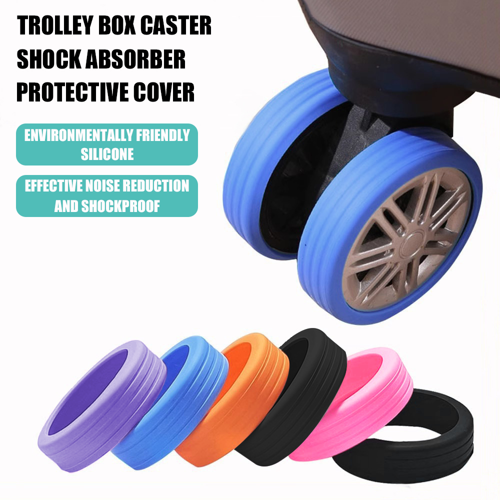 Travel Accessories You Need - 8 protections en silicone pour roulettes