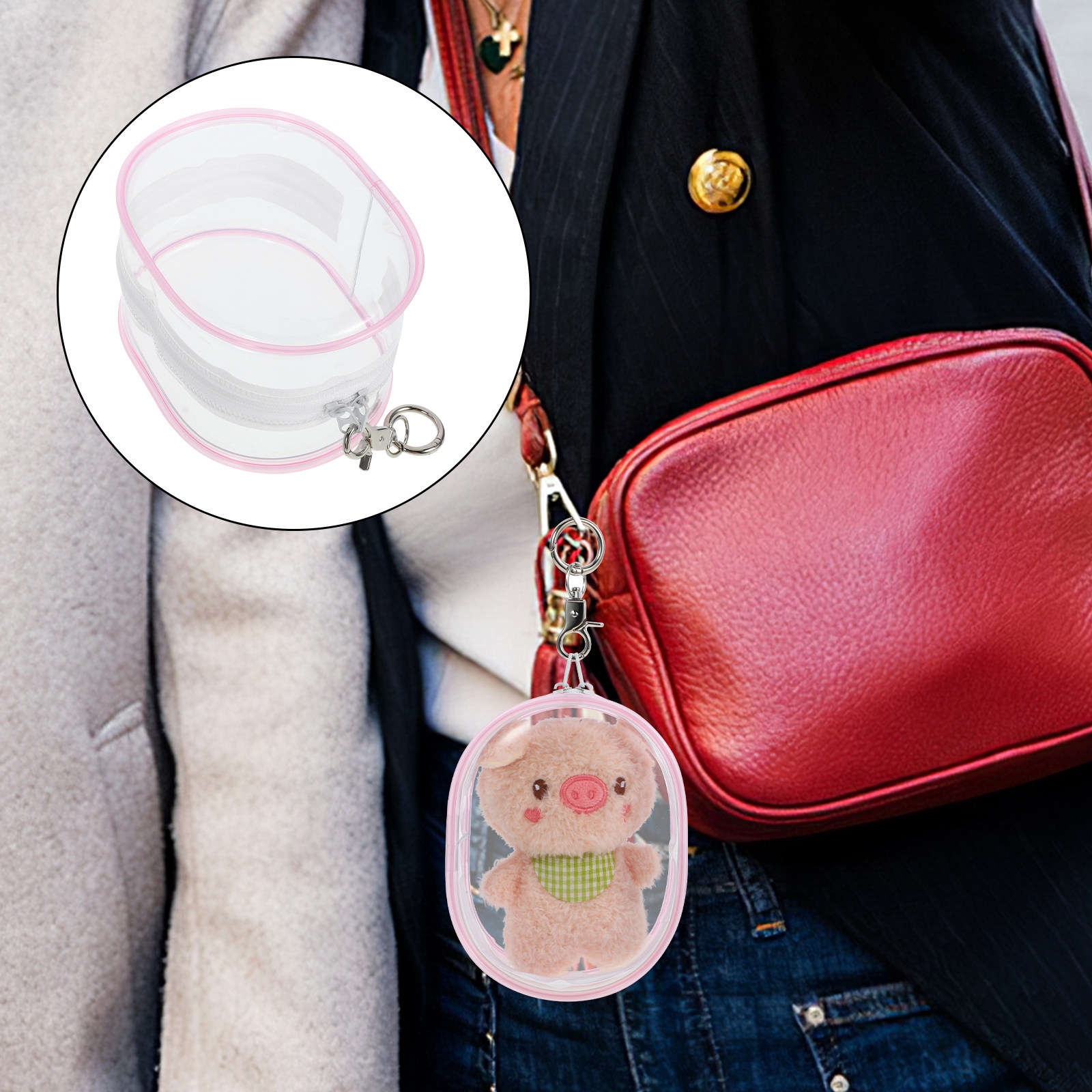 Travel Accessories Case - Sac en coton transparent pour petites