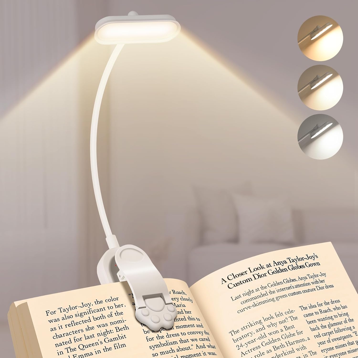 Book Light Flexible - Lampe de lecture LED rechargeable par