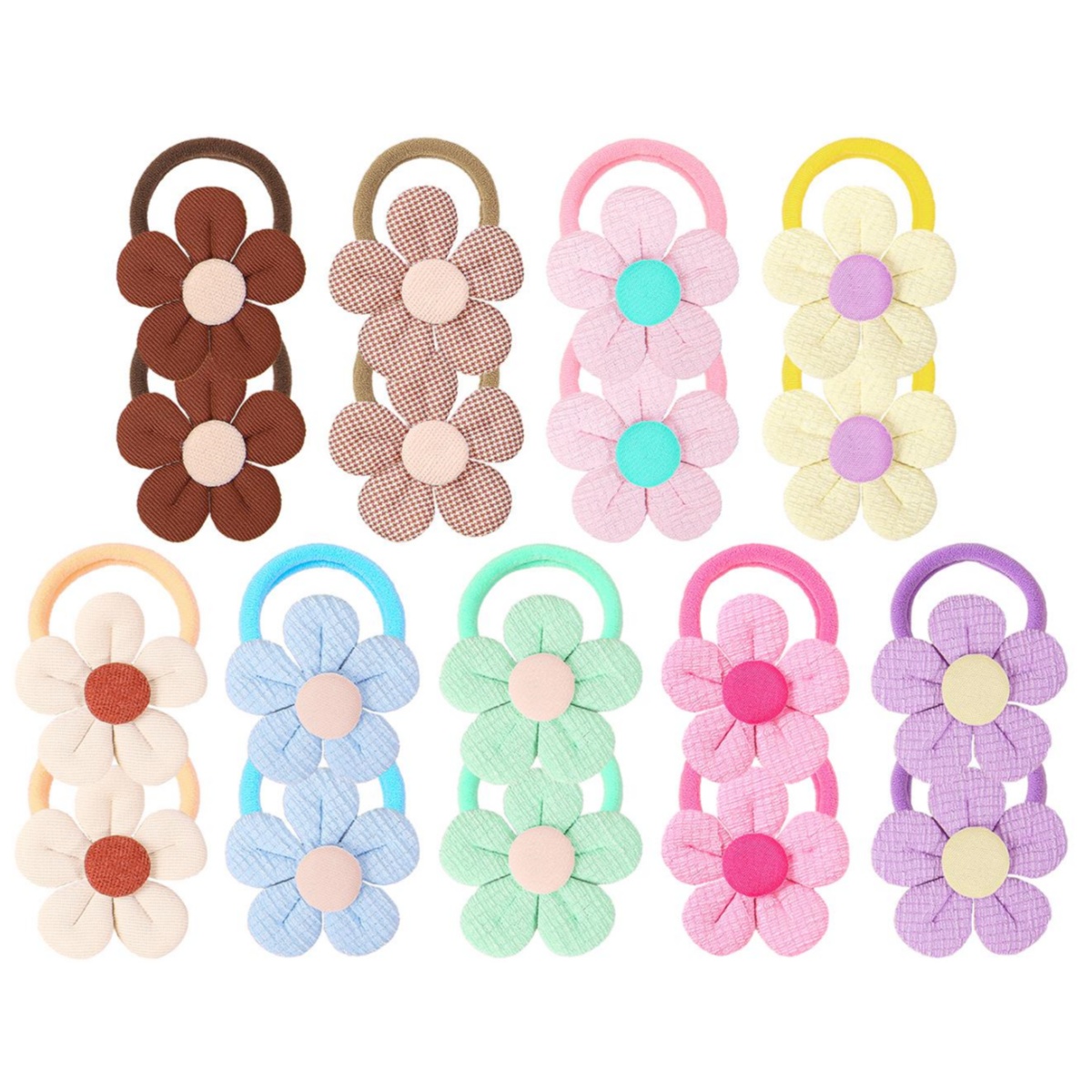 Travel Accessories For 4 Year Old - 18 pièces tournesol cheveux cravates enfants