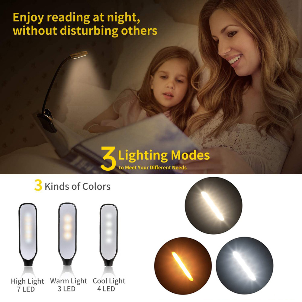 LED livre lumière USB Recharge - Book Light Flexible avis et prix
