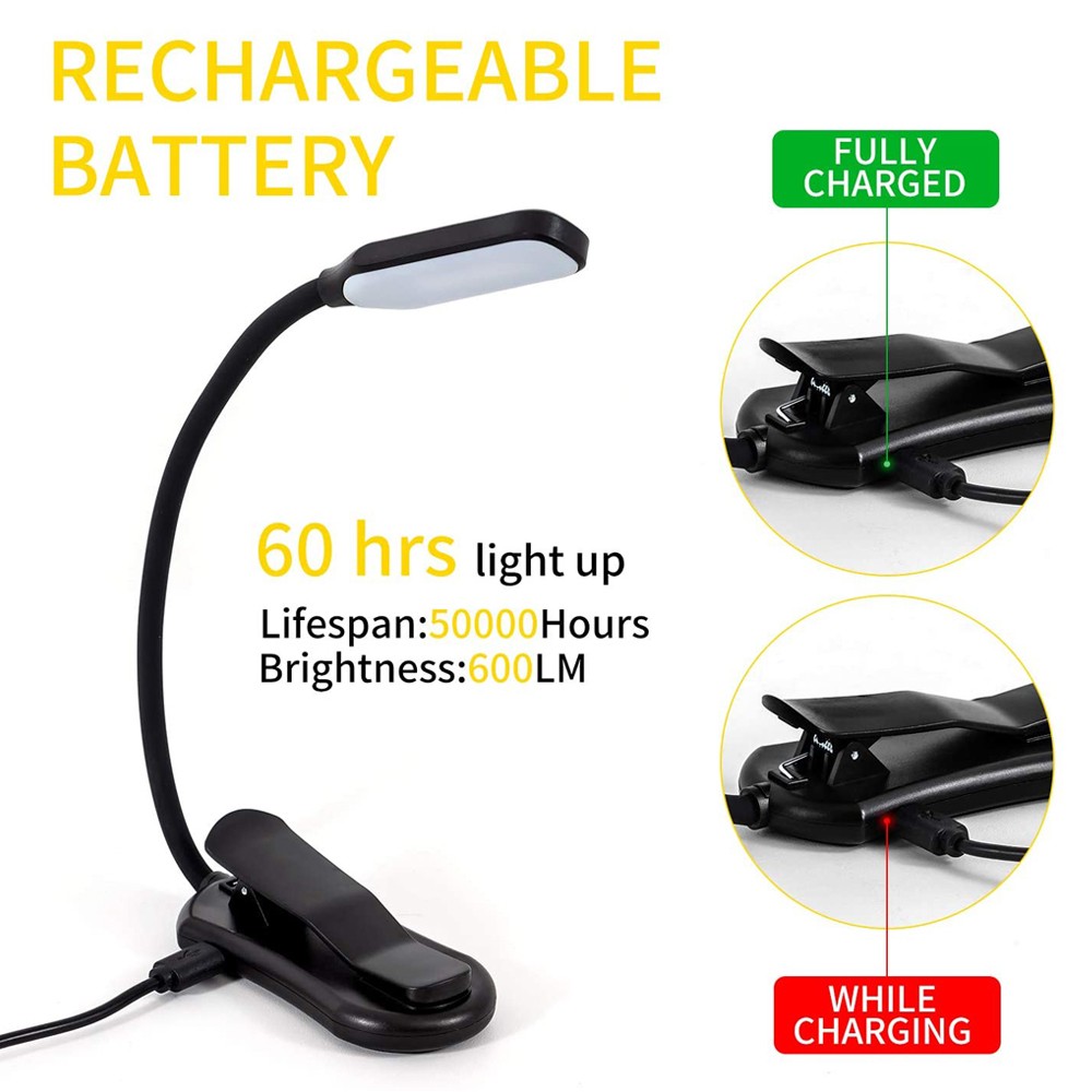 LED livre lumière USB Recharge - Book Light Flexible avis et prix