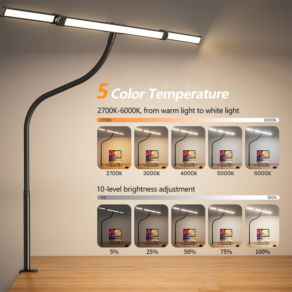 Lampe de bureau LED à clip en  - Book Light Flexible avis et prix