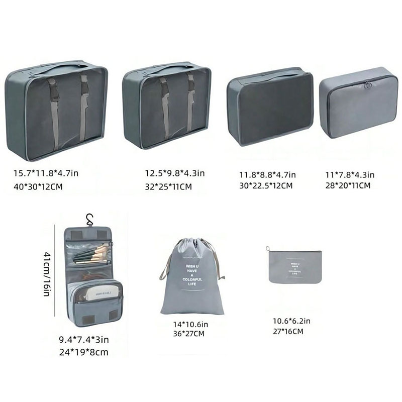 Ensemble de cubes de rangement - Travel Accessories Kit Bag avis et prix