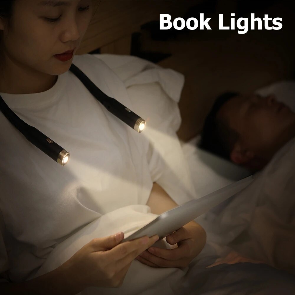 Lampe de lecture au cou, pliab - Book Light Flexible avis et prix