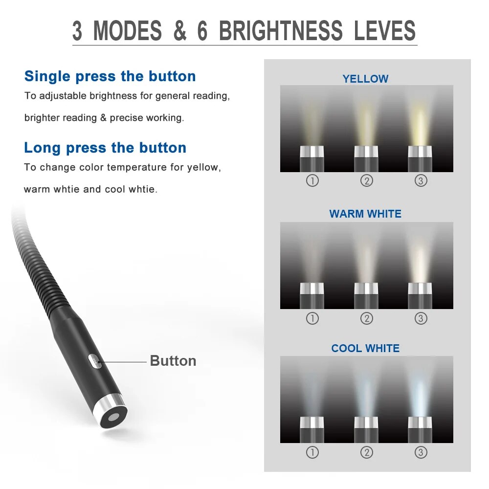 Lampe de lecture au cou, pliab - Book Light Flexible avis et prix
