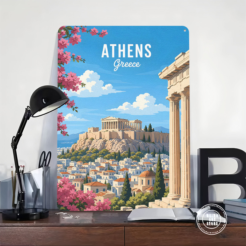 Affiche métallique de voyage A - Travel Accessories Greece avis et prix