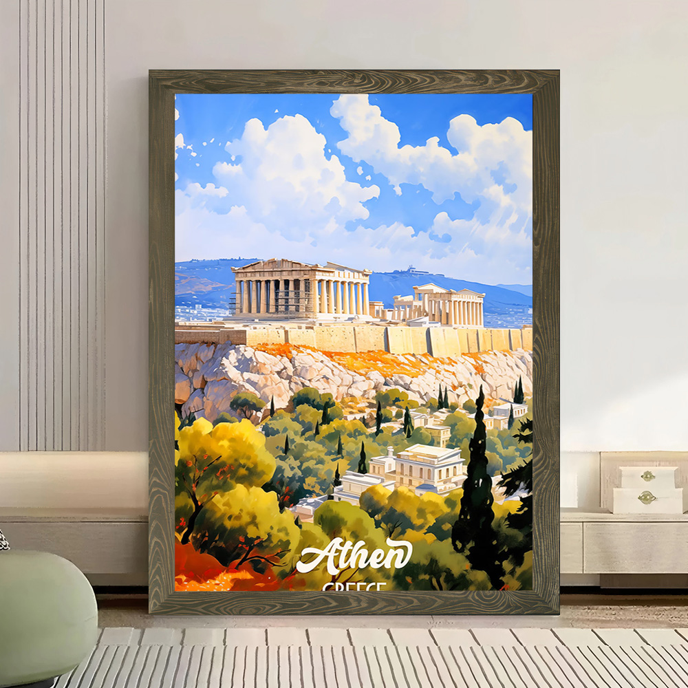 Affiche murale en toile sur le - Travel Accessories Greece avis et prix