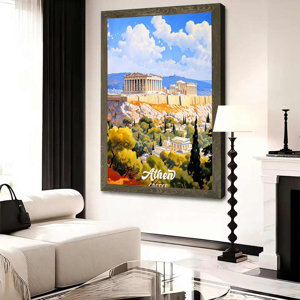 Affiche murale en toile sur le - Travel Accessories Greece avis et prix