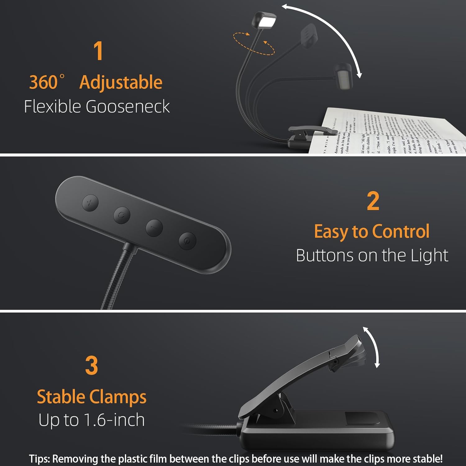 Lampe de lecture à 14 LED rech - Book Light Flexible avis et prix