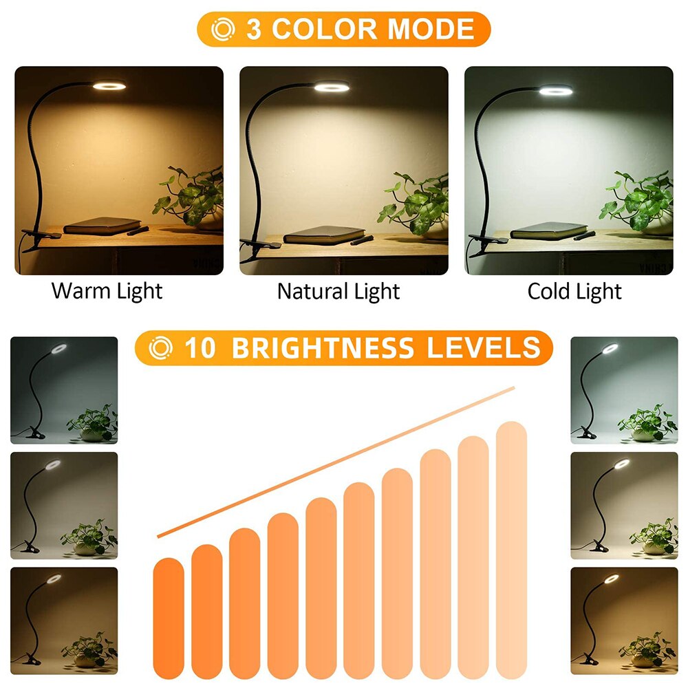 48 LED Lampe de Bureau Clip US - Book Light Flexible avis et prix
