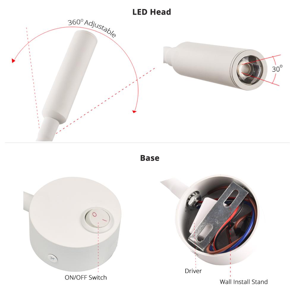 Lampe murale de chevet pour le - Book Light Flexible avis et prix