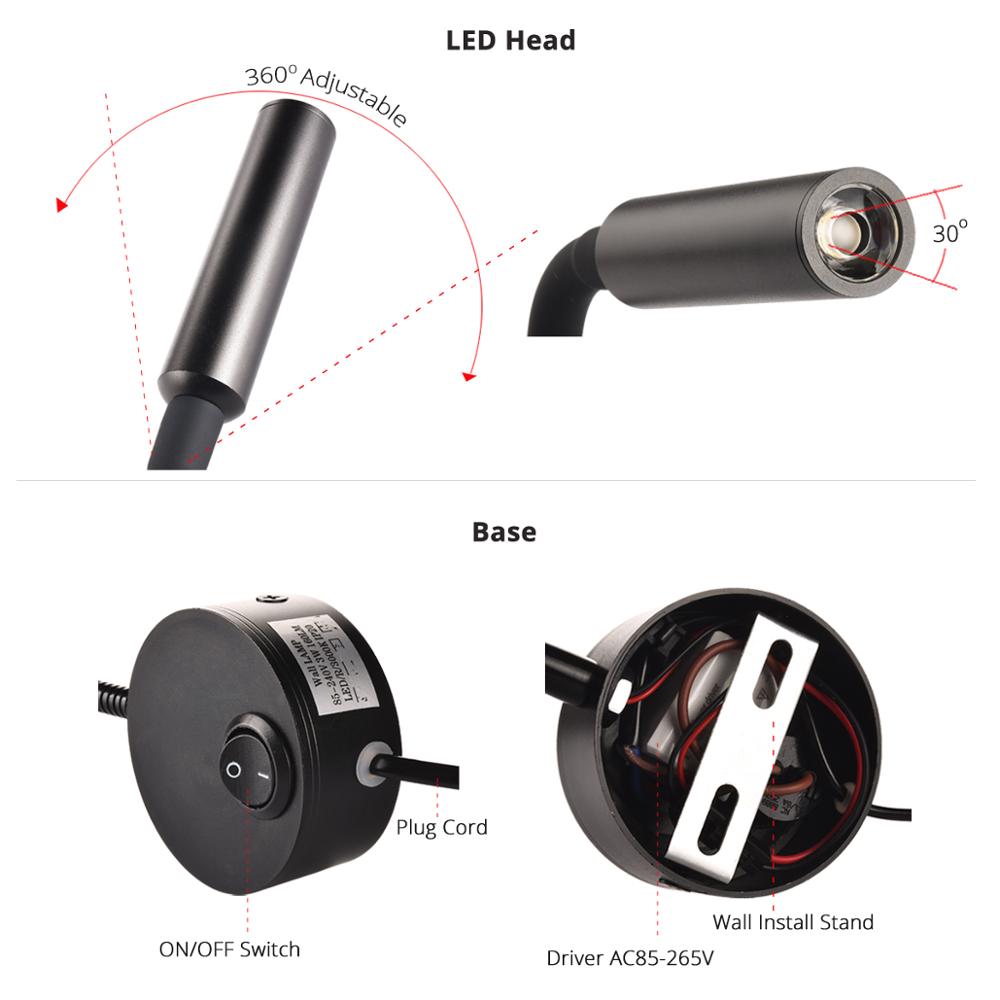Lampe murale de chevet pour le - Book Light Flexible avis et prix