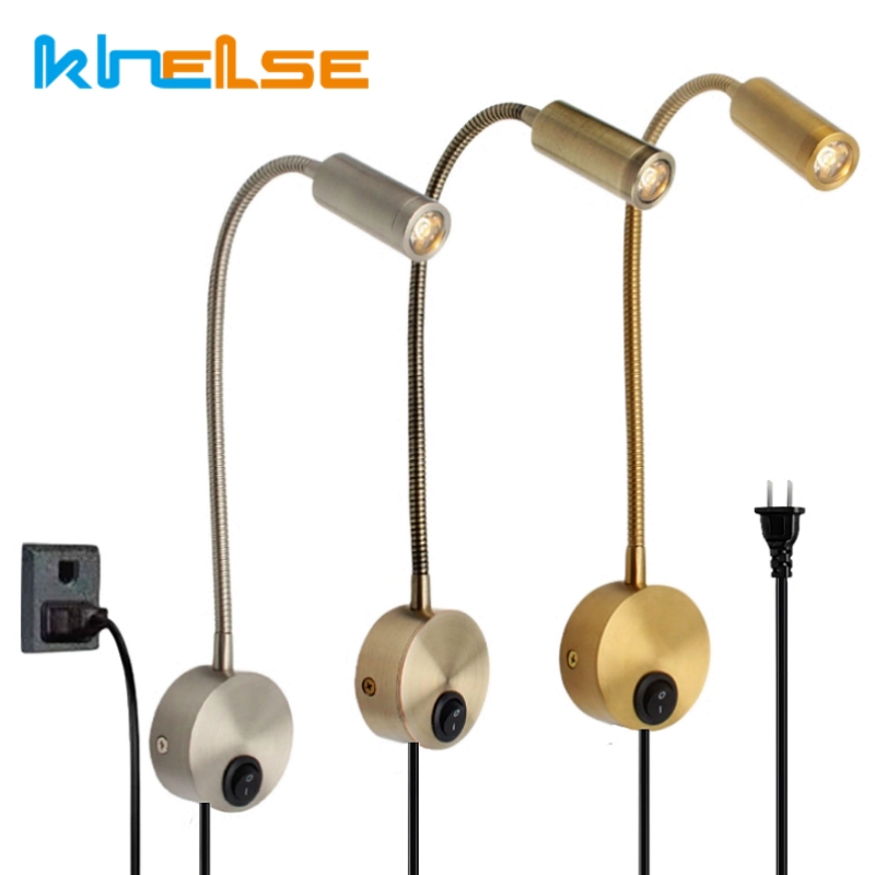 3W Bronze col de cygne mur LED - Book Light Flexible avis et prix