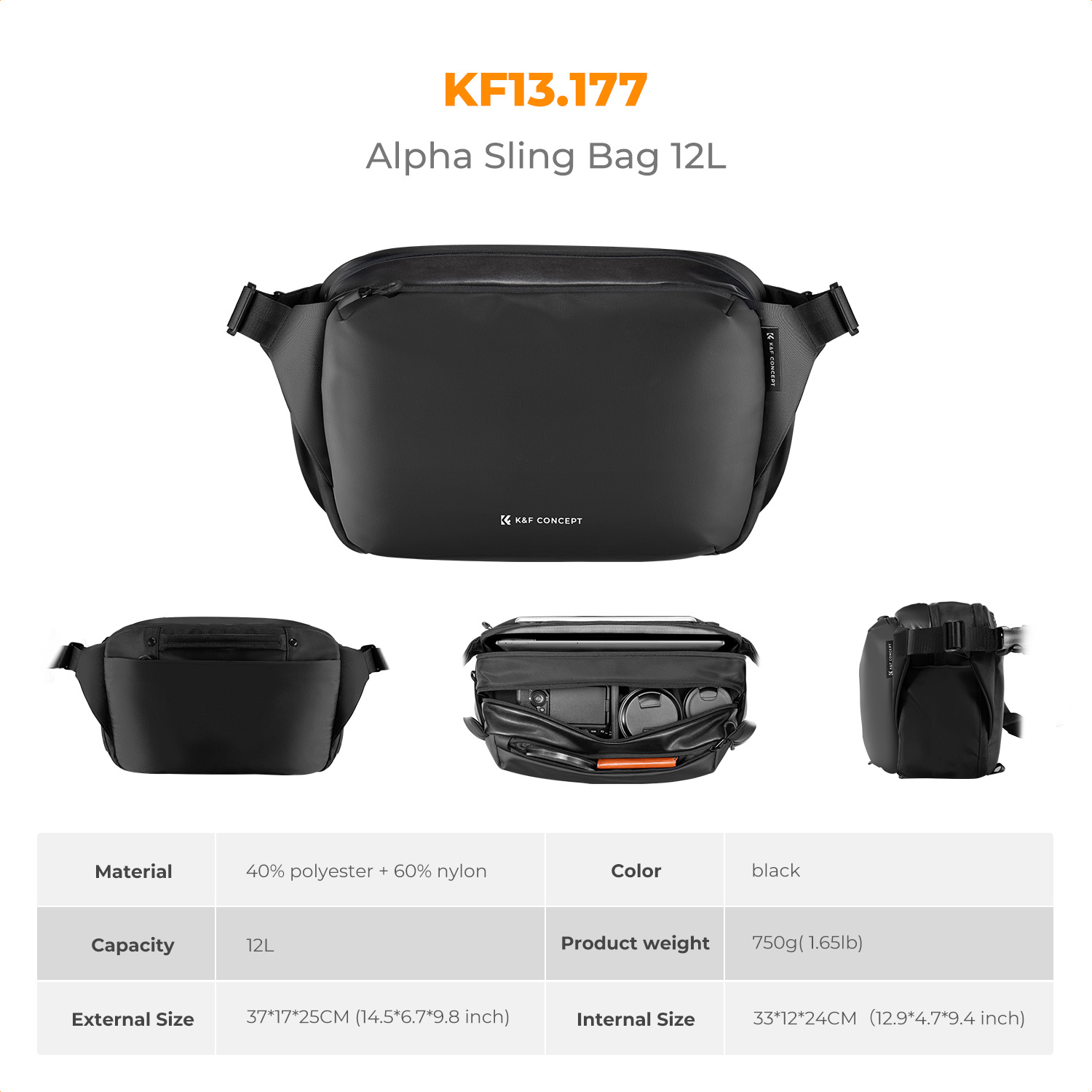 K&F CONCEPT – sac à bandoulièr - Camera Bag Travel avis et prix