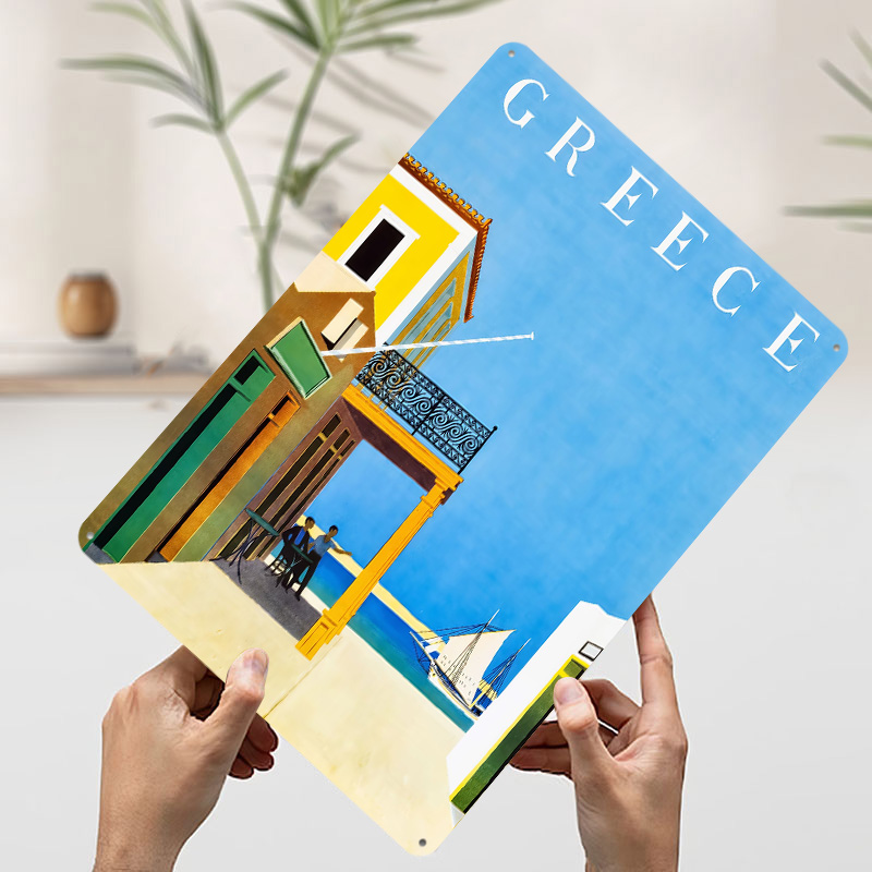 Affiche métallique de voyage e - Travel Accessories Greece avis et prix