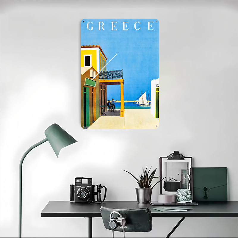 Affiche métallique de voyage e - Travel Accessories Greece avis et prix
