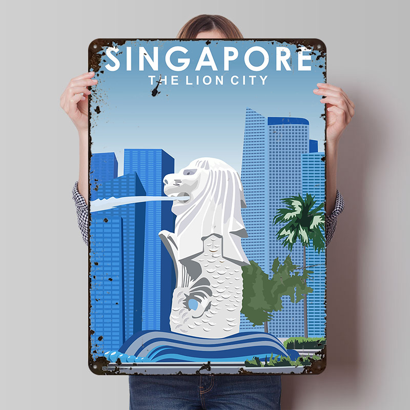 Affiche murale personnalisée e - Travel Accessories Singapore avis et prix