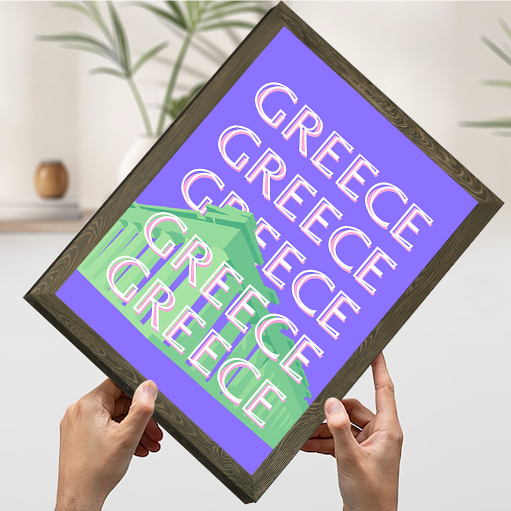 Affiche de voyage de la grèce, - Travel Accessories Greece avis et prix