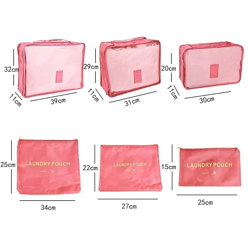 Ensemble de 6 sacs de rangemen - Travel Accessories Kit Bag avis et prix